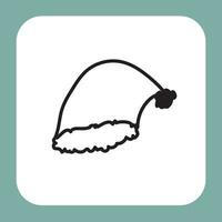 a black and white drawing of a hat vector