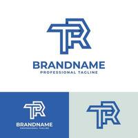 Modern Initials TR Logo, suitable for business with TR or RT initials vector