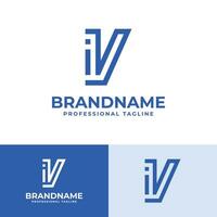 Letter VI Modern Logo, suitable for business with VI or IV initials vector