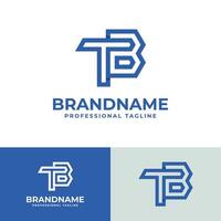 Modern Initials TB Logo, suitable for business with BT or TB initials vector