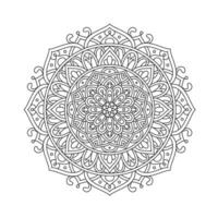 Circular pattern mandala art decoration elements vector