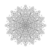 Circular pattern mandala art decoration elements vector