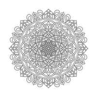 Circular pattern mandala art decoration elements vector