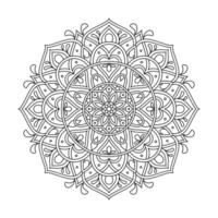 Circular pattern mandala art decoration elements vector