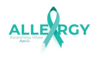 Allergy Awareness Week. background, banner, card, poster, template. Vector illustration.