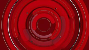 rouge abstrait Contexte cercle animation boucle video