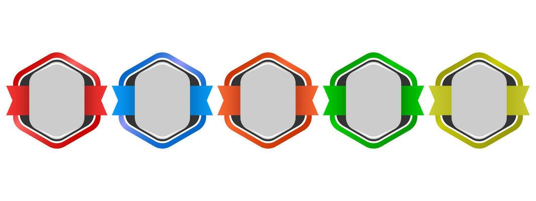 Set of company badge certificates. Vector illustration certified logo design. Suitable for graduation, achievement