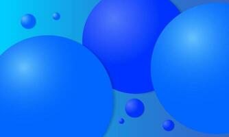 Glossy 3d blue color ball circle abstract background. Geometric art design with a modern 3d ball circle concept, simple and soft. Suitable for posters, covers, banners, brochures, websites vector