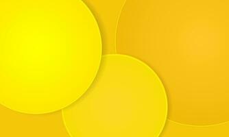 Simple modern background with yellow circle shapes and bright yellow lines. Background suitable for business, brochure, booklet magazine, website, poster, banner, cover vector