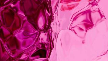 orgânico Rosa e vermelho líquido ciclo animado fundo video