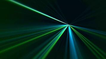 High speed laser light show on black background with flashing blue and green laser beams. This music performance nightlife background animation is full HD and a seamless loop. video