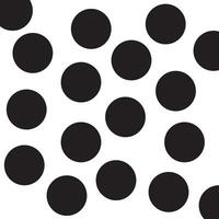 White background with black polka dots vector
