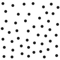 White background with black polka dots vector