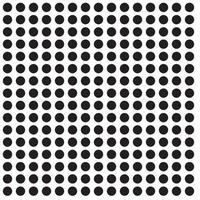 White background with black polka dots vector