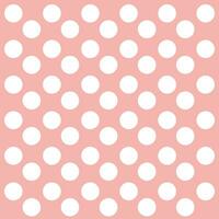 pink background with white polka dots vector