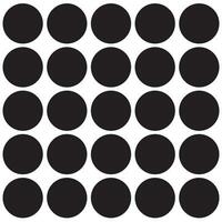 White background with black polka dots vector