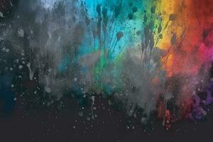 AI generated Multicolored abstract dirty grunge background vector