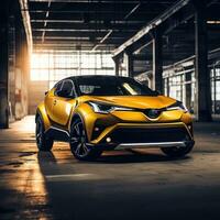 AI generated the toyota c - hr concept is shown in this image photo