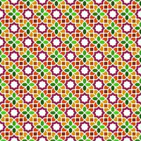 Islamic Colorful Seamless Pattern Design vector