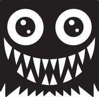 Ugly Dangerous Angry Crazy Face Vector