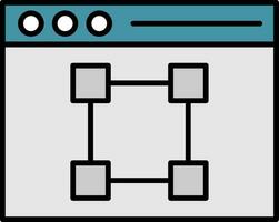 Text Editor Line Filled Icon vector