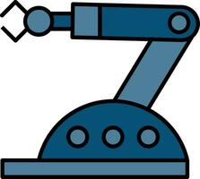 Assembly Line Filled Icon vector