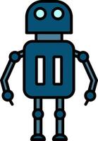 Robot Line Filled Icon vector