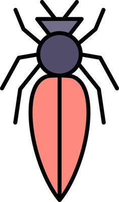Pest Line Filled Icon