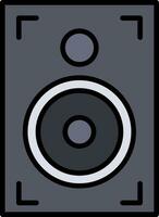 Speaker Line Filled Icon vector