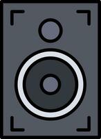 Speaker Line Filled Icon vector