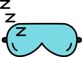 Sleeping Mask Line Filled Icon vector