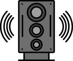 Hifi Line Filled Icon vector