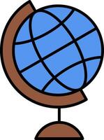 Globe Line Filled Icon vector