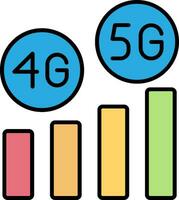 High Speed Line Filled Icon vector