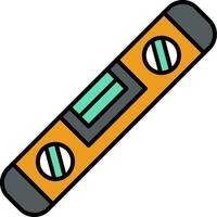 Spirit Level Line Filled Icon vector