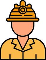 Labor Line Filled Icon vector