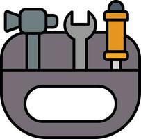 Toolkit Line Filled Icon vector