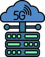 Networking Line Filled Icon vector