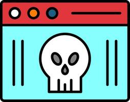 Webpage Line Filled Icon vector