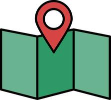Site Map Line Filled Icon vector