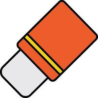 Eraser Tool Line Filled Icon vector