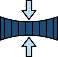 Elasticity Line Filled Icon vector