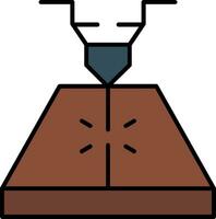 Laser Line Filled Icon vector