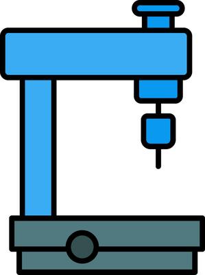 Milling Machine Line Filled Icon
