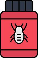 Pesticide Line Filled Icon vector