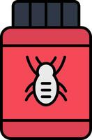 Pesticide Line Filled Icon vector