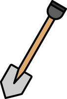 Shovel Line Filled Icon vector