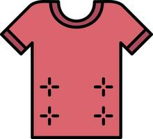 Shirt Line Filled Icon vector