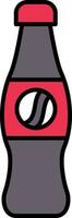 Cola Line Filled Icon vector