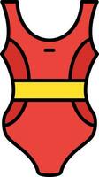 Swimsuit Line Filled Icon vector